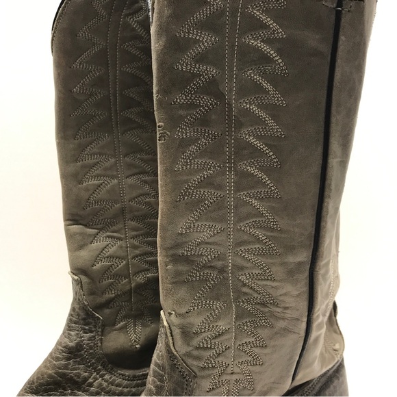 Wrangler Cowboy Western Brown Leather Oil Resistant Boots Men’s Size 10.5D USA - Picture 6 of 16